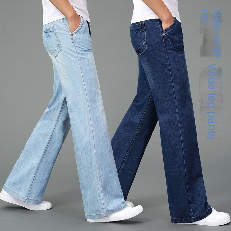 Quần jean dài ống rộng thời trang thu đông cá tính cho nam