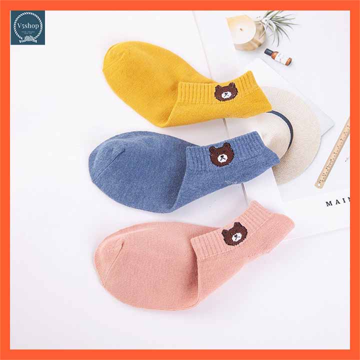 Tất vớ nữ cổ ngắn đến mắt cá cotton mềm êm thấm hút chống hôi  TN14