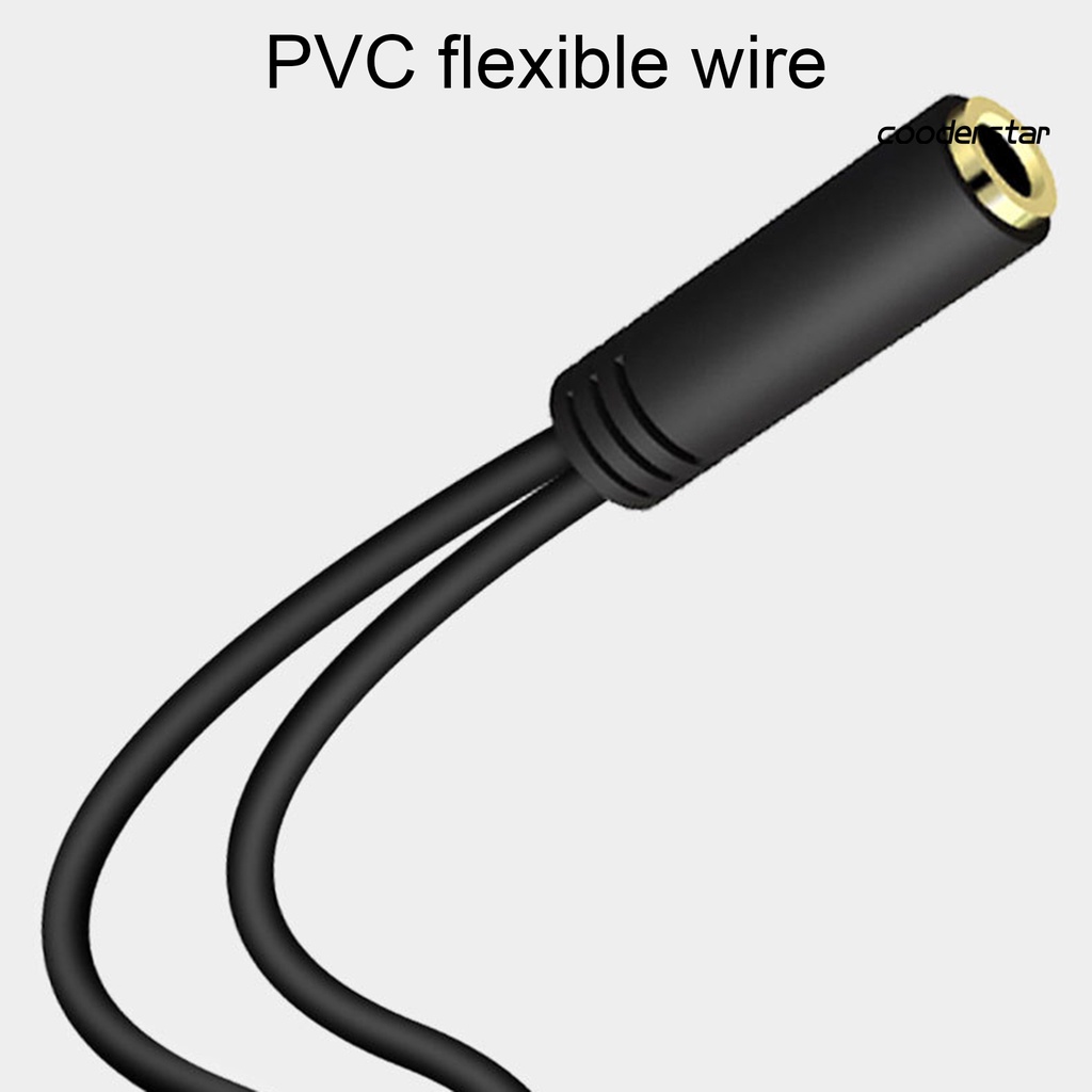 Cáp Chuyển Đổi Âm Thanh Tai Nghe 3.5mm Female Sang 2 Male