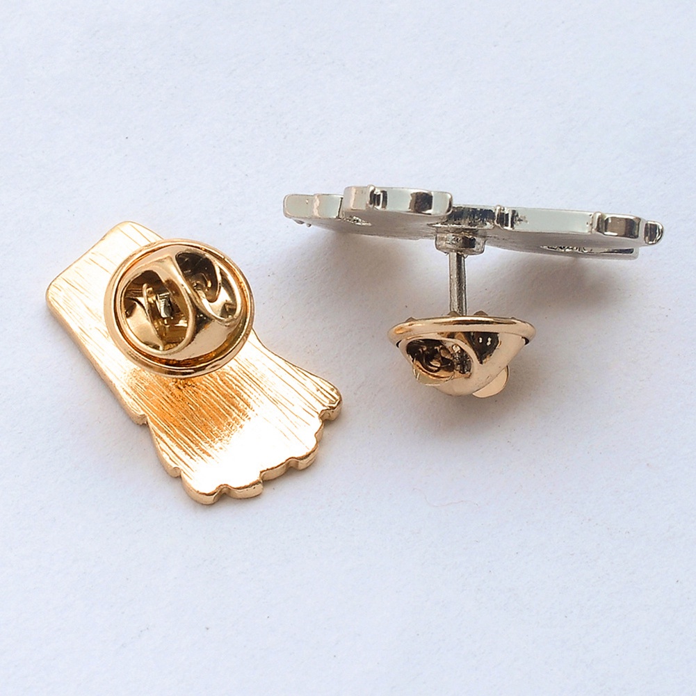 Ghim cài áo trang trí hình bánh pizza/khoai tây chiên/hoa cúc