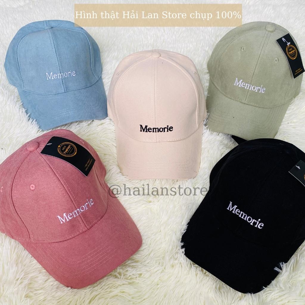 Mũ lưỡi trai ❤️ Nón kết thêu chữ Memori nam, nữ Unisex phong cách Ulzzang