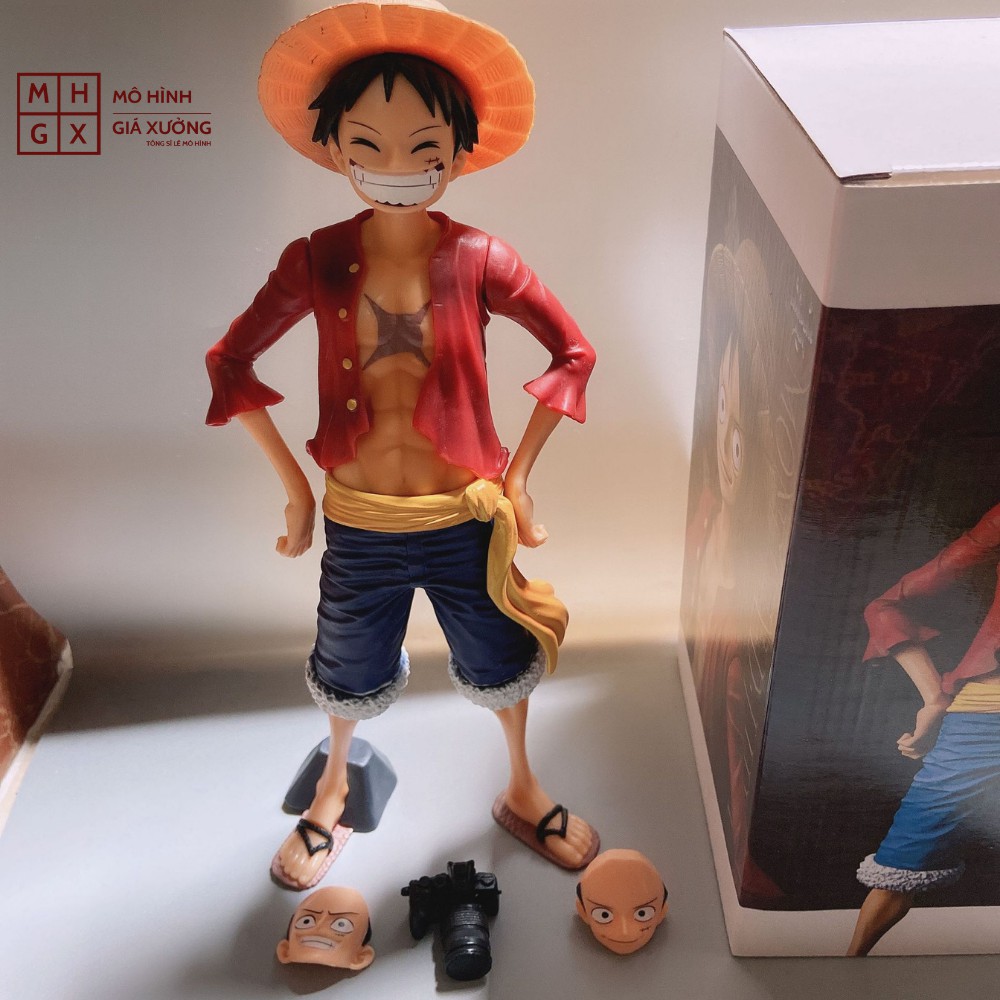 Mô hình One Piece Luffy Grandista 3 mặt siêu đẹp cao 27cm , figure mô hình one piece , mô hình giá xưởng
