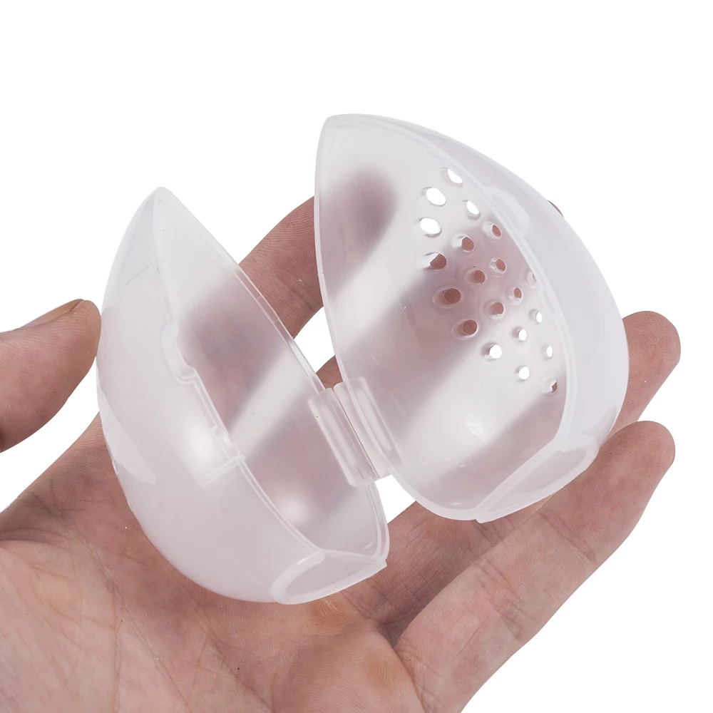 1 Hộp Đựng Mút Trang Điểm / Giá Đỡ Mút Trang Điểm Hình Quả Trứng