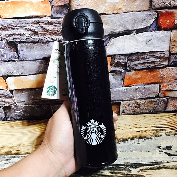 Bình giữ nhiệt STARBUCKS X THERMOS đen bóng dung tích 500ml