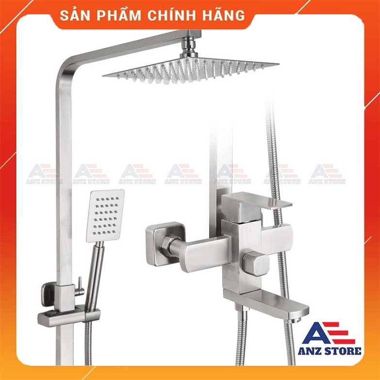 BỘ SEN CÂY TẮM MƯA ĐỨNG INOX 100% SUS-304 MẪU VUÔNG VIAS - VA9020 - VIỆT Á