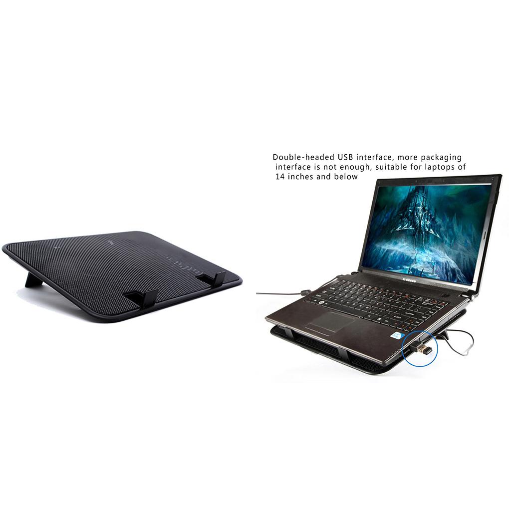Quạt Tản Nhiệt Đôi USB 14 inch Kèm Giá Đỡ Cho Laptop Notebook