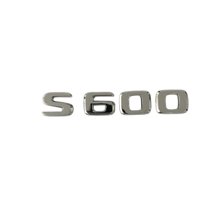 Decal tem chữ S650 / S600 / S560 dán đuôi xe ô tô Maybach