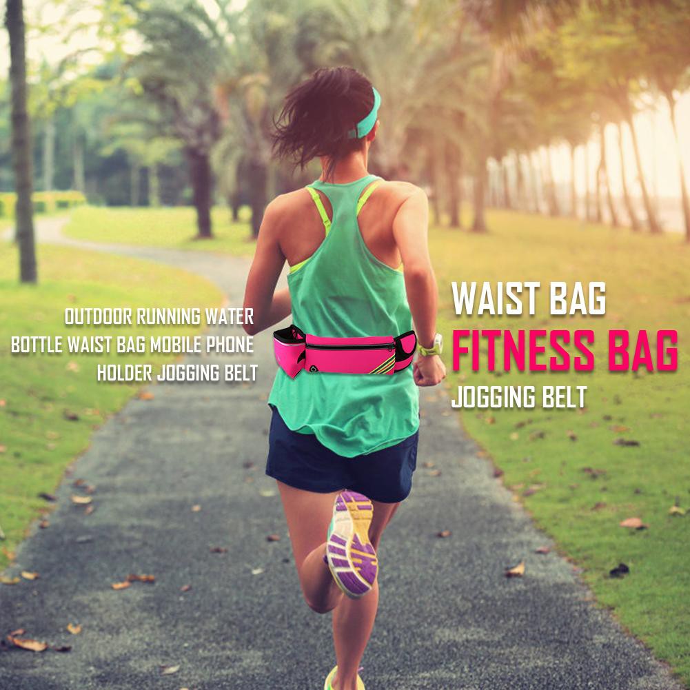 Large capacity Water Bottle Waist Bag Outdoor Running Jogging Belt Belly Bag Mobile Phone Holder