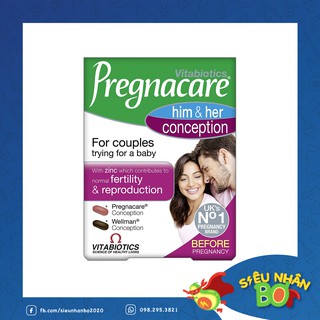 Viên Uống Pregnacare Him and Her Conception Tăng Khả Năng Thụ Thai