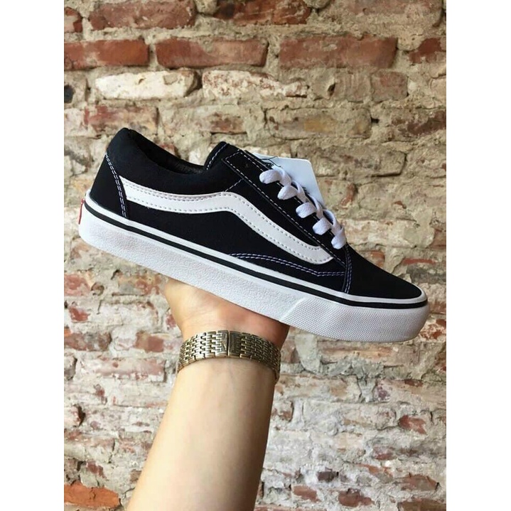 [,⚡Sập Giá⚡Giày thể thao nam nữ vanz đen style 36, old skool, kelly