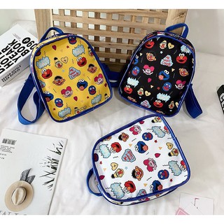 [THANH LÝ XẢ KHO] Balo mini cartoon viền da |Ba lô mini vải kaki thời trang nữ dùng đi chơi, đi học, du lịch, đẹp, rẻ