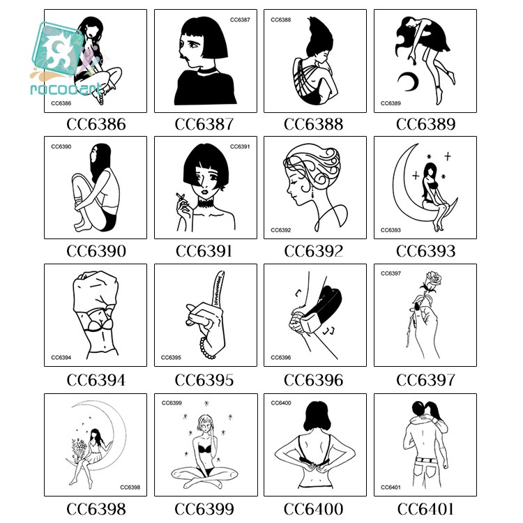Hình Xăm Dán Chống Thấm Nước Dùng Một Lần Quyến Rũ