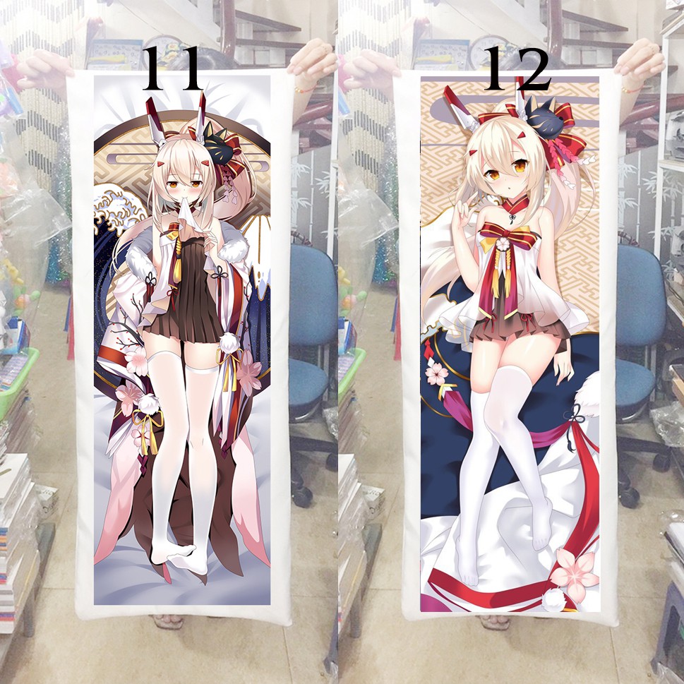 Gối ôm dài anime game Azur Lane 1m x 40cm (Tặng 1 poster hoặc 1 huy hiệu)