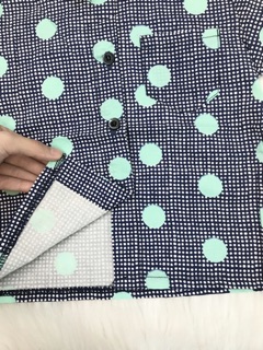 (13-22kg) Áo sơ mi cộc tay chấm bi bé trai (có ảnh thật)