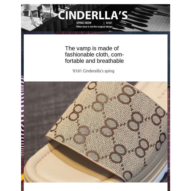 Dép Quai Ngang Đế Dày Thời Trang Mùa Hè Hàn Quốc Cho Nữ