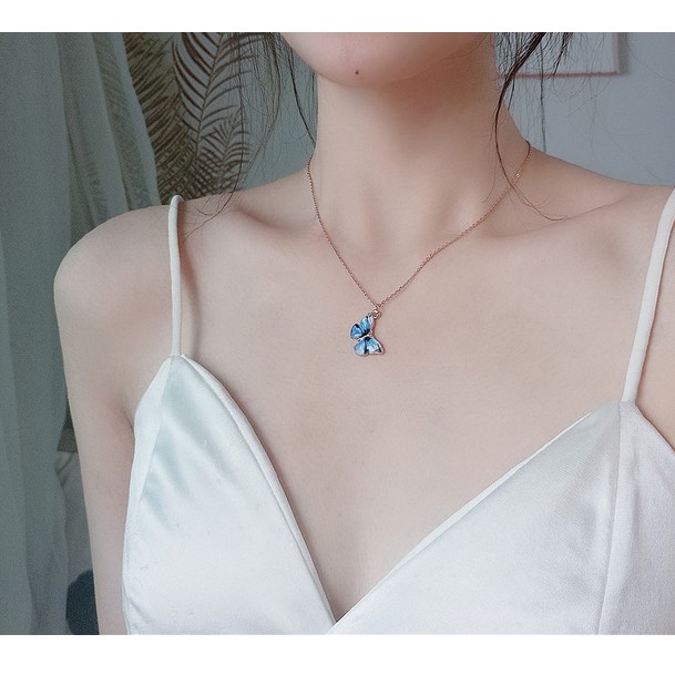 Dây chuyền họa tiết bươm bướm bắt mắt sành điệu thời trang