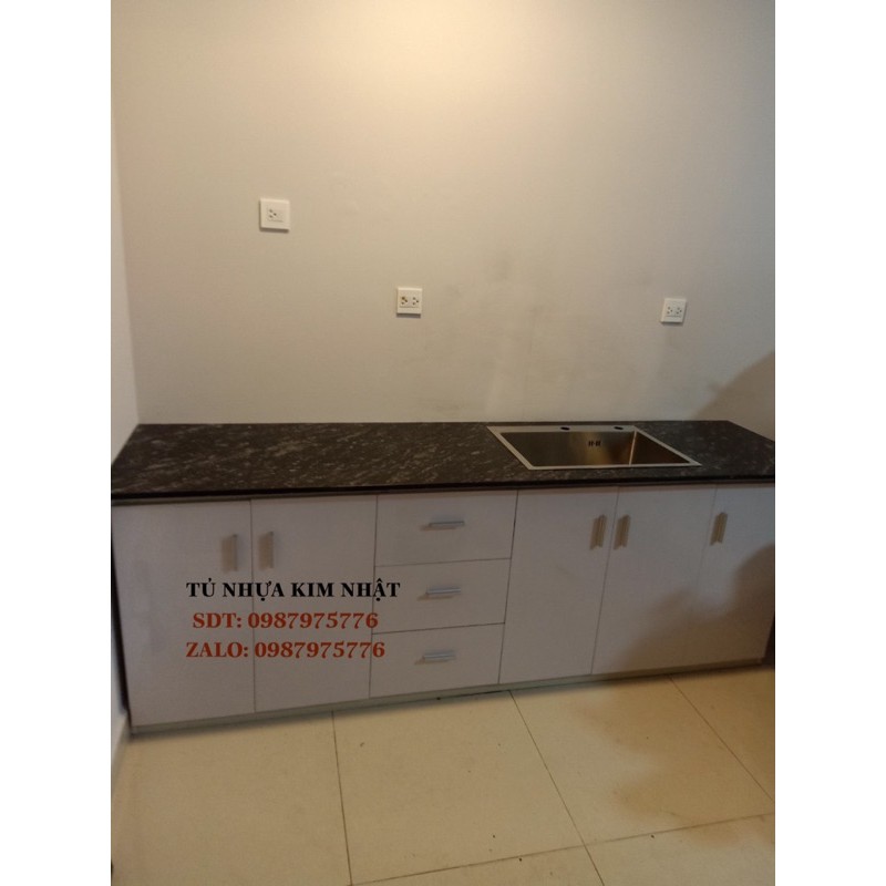 tủ bếp nhựa đài loan cao cấp vincoplast thiết kế theo yêu cầu freeship tphcm