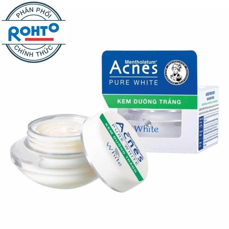 Kem dưỡng trắng Acnes Pure White Cream Tặng kèm SRM trắng da Acnes Pure White