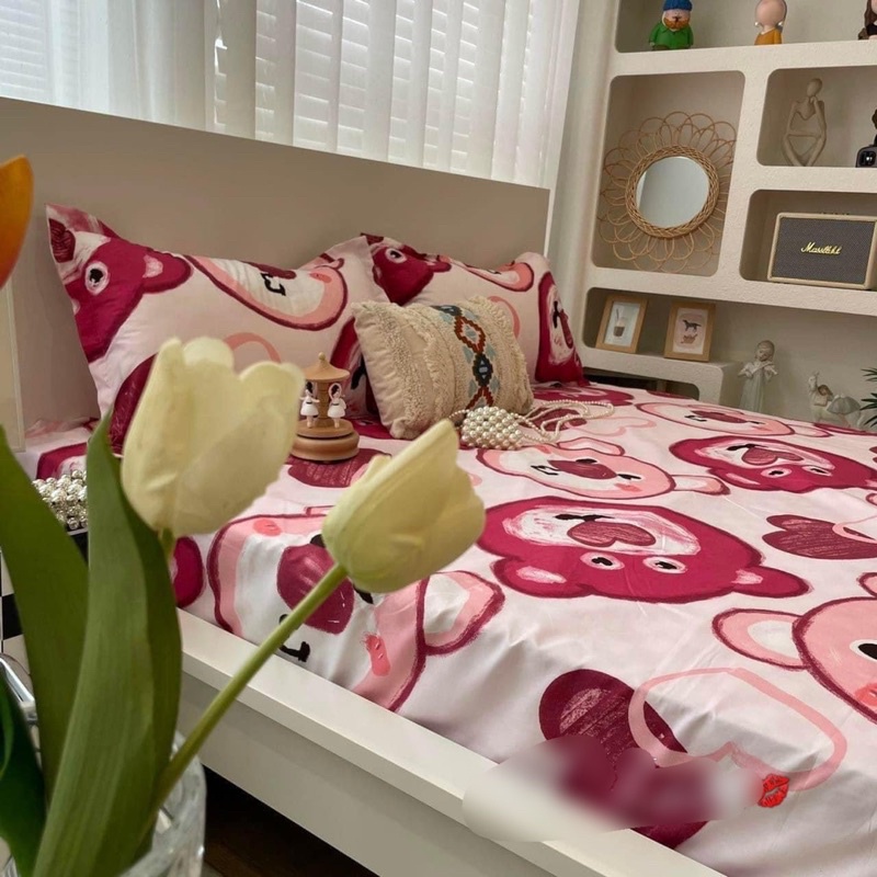 SÉT GA GỐI POLO GẤU ĐỎ HÀNG ĐẸP