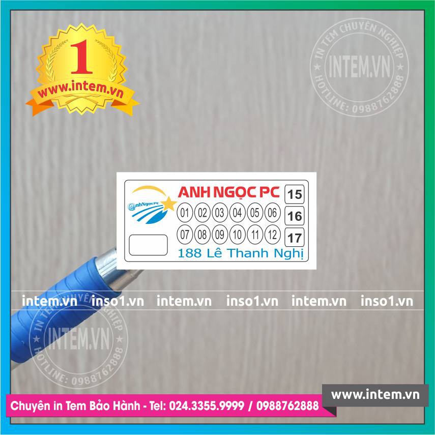 Combo 10.000C TEM BẢO HÀNH 1x2cm GIÁ RẺ