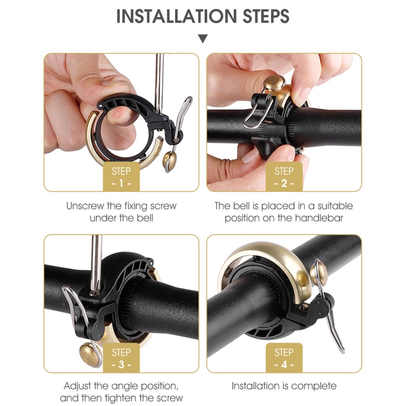 Chuông Cảnh Báo An Toàn Gắn Xe Đạp / Đường Dài Bảo Vệ An Toàn