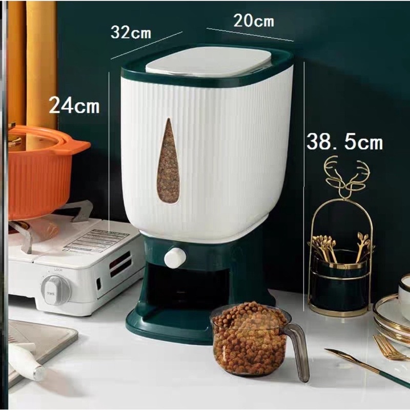 Thùng gạo thông minh 10kg mẫu mới công nghệ Nhật Bản