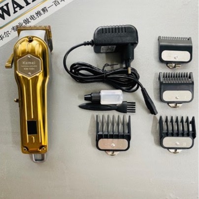 Tông Đơ Cắt Tóc - Kemei 1984 , Đã Mài Chuốt Lưỡi - Có Đèn Led Hiển Thị Phần Trăm Pin - Bảo Hành 12 Tháng