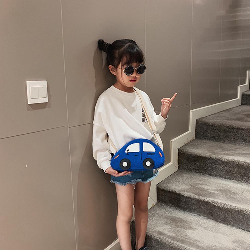 Túi đeo chéo mini hình xe hơi hoạt hình dễ thương cho bé