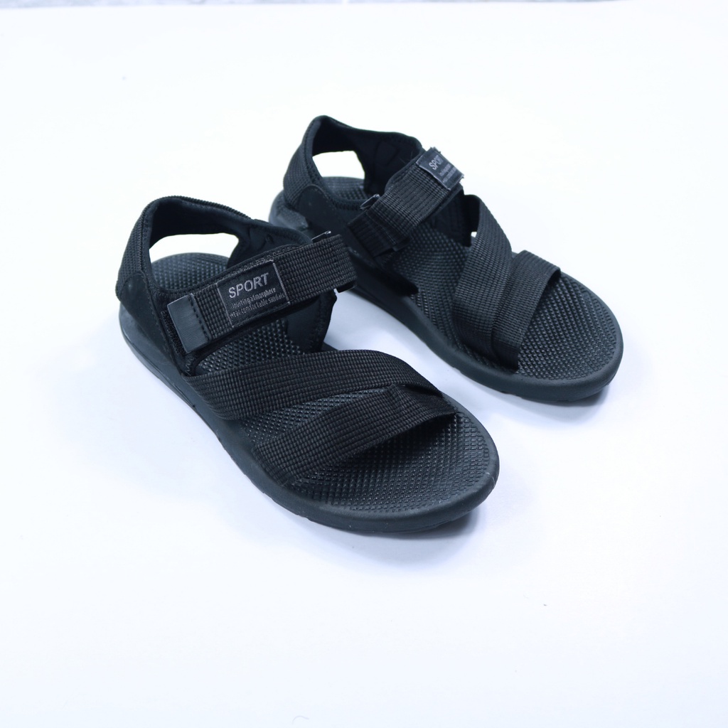 Giày Sandals Nữ HuuCuong Quai chéo quai dù đế cao su - TH18