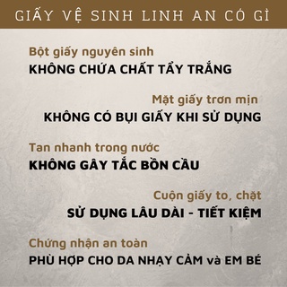 Giấy vệ sinh Linh An 9 cuộn Cao Cấp