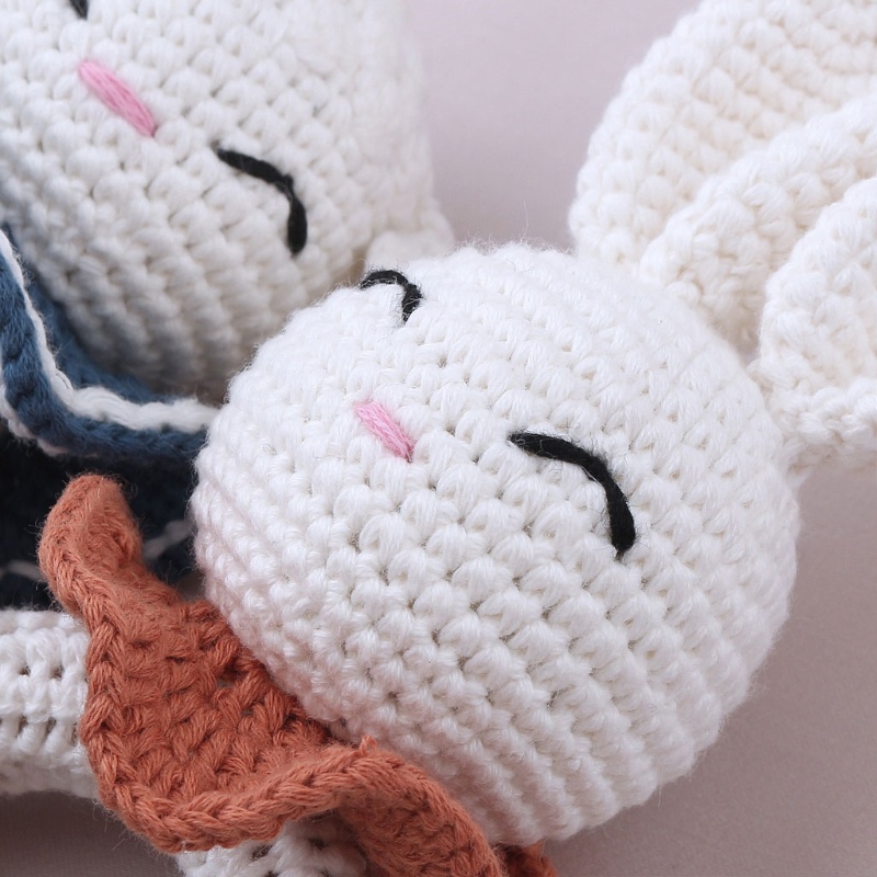 Đồ Chơi Hình Các Con Vật Đan Len Nhiều Màu Sắc Dùng Cho Trẻ Nhỏ Đang Mọc Răng