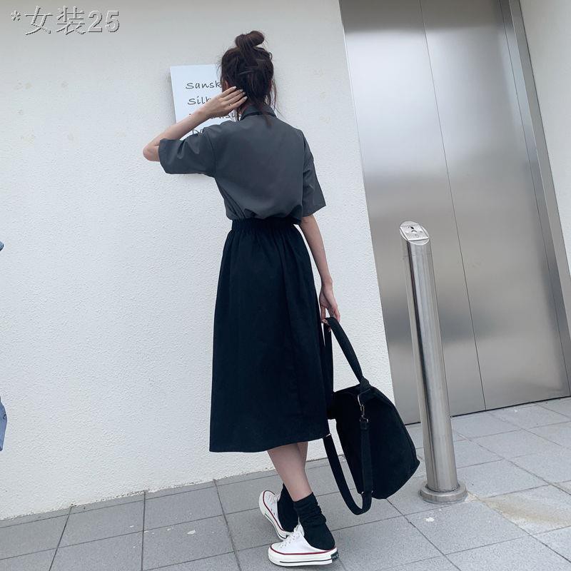 Đại học phong cách lớp quần áo sơ mi mùa hè phù hợp với váy jk đồng phục chính hãng dài rộng rãi ngắn tay nữ si | BigBuy360 - bigbuy360.vn