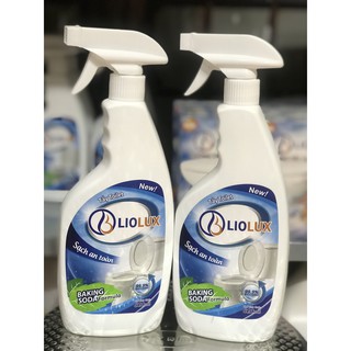 Chai tẩy rửa toilet, nhà tắm dạng xịt liolux 620ml - an toàn cho da tay