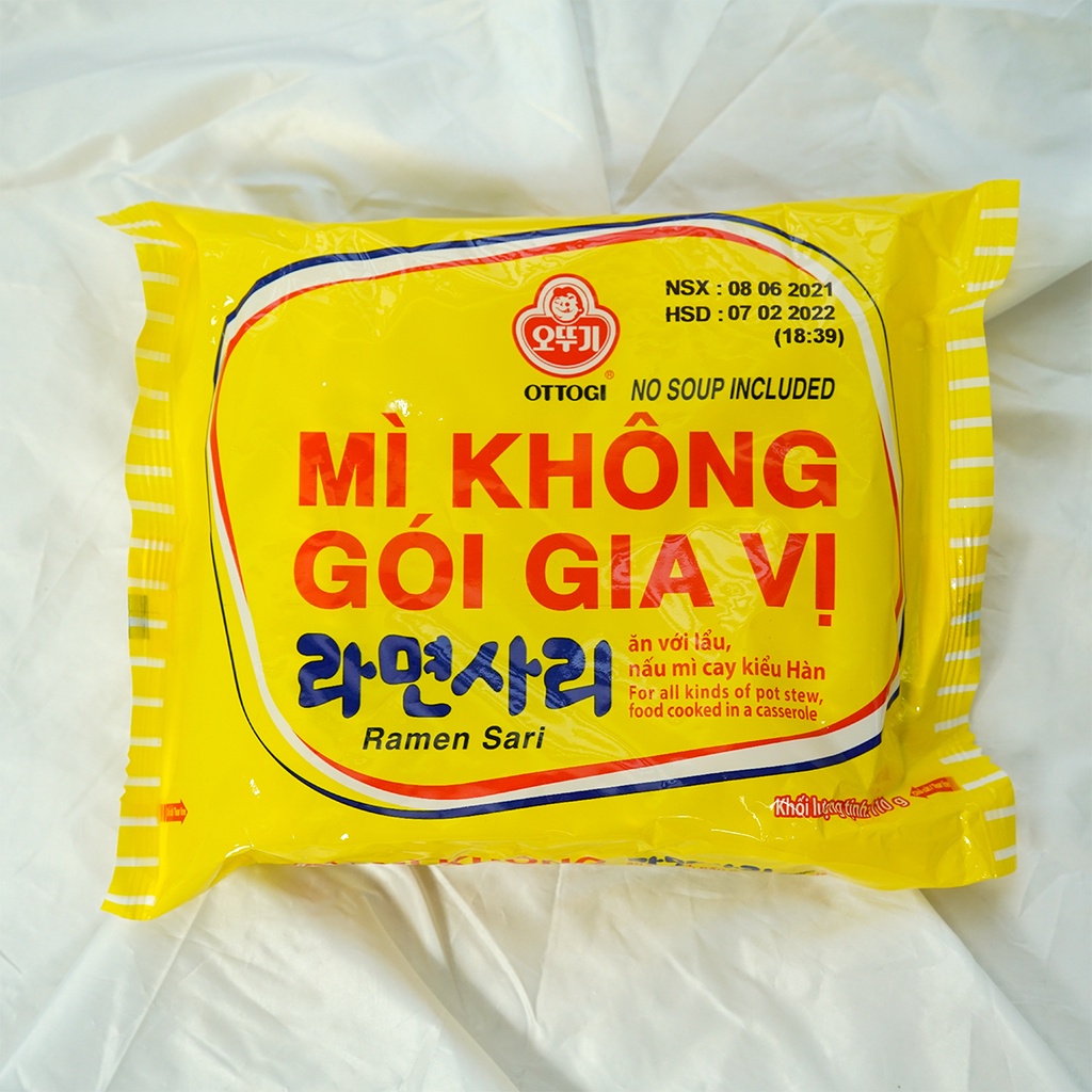 Mì không gói gia vị Otogi 110g, mì trộn, ăn lẩu, nấu mì cay tiện lợi