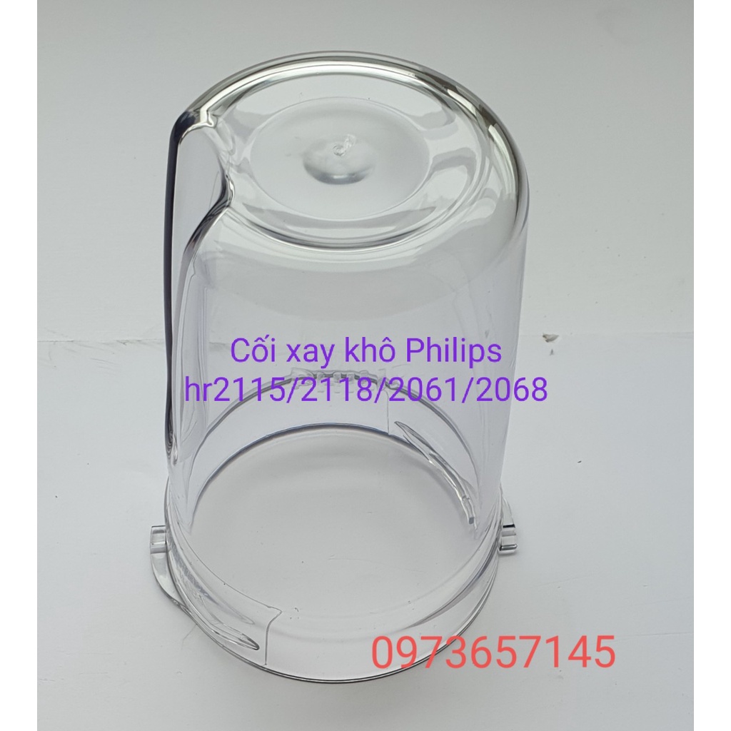 Phụ kiện máy xay Philip HR2115//2116/2117/2118/2061/2068- Cối xay khô - Kho buôn linh kiện gia dụng