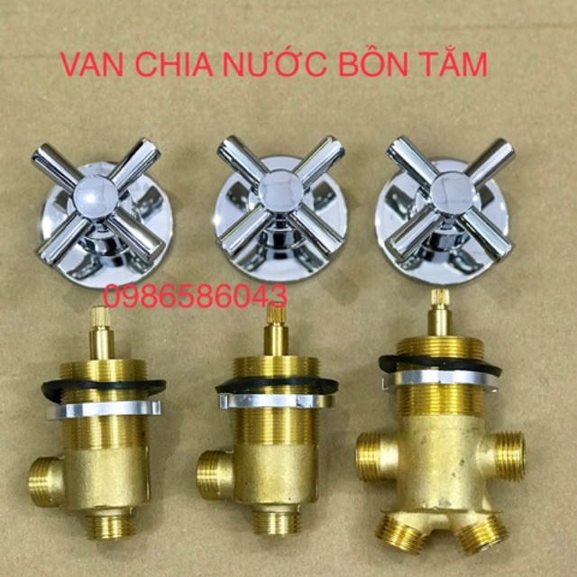 Van chia nước bồn tắm masage, cục chia nước nóng lạnh bồn tắm góc, ôvan, van chia 2, chia 4