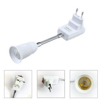 jia E27 EU Plug Socket Adapter Bulbs Plug Light Lamp Bulb All Direction Extension Adapter Extenders for Home Light Fixtu
