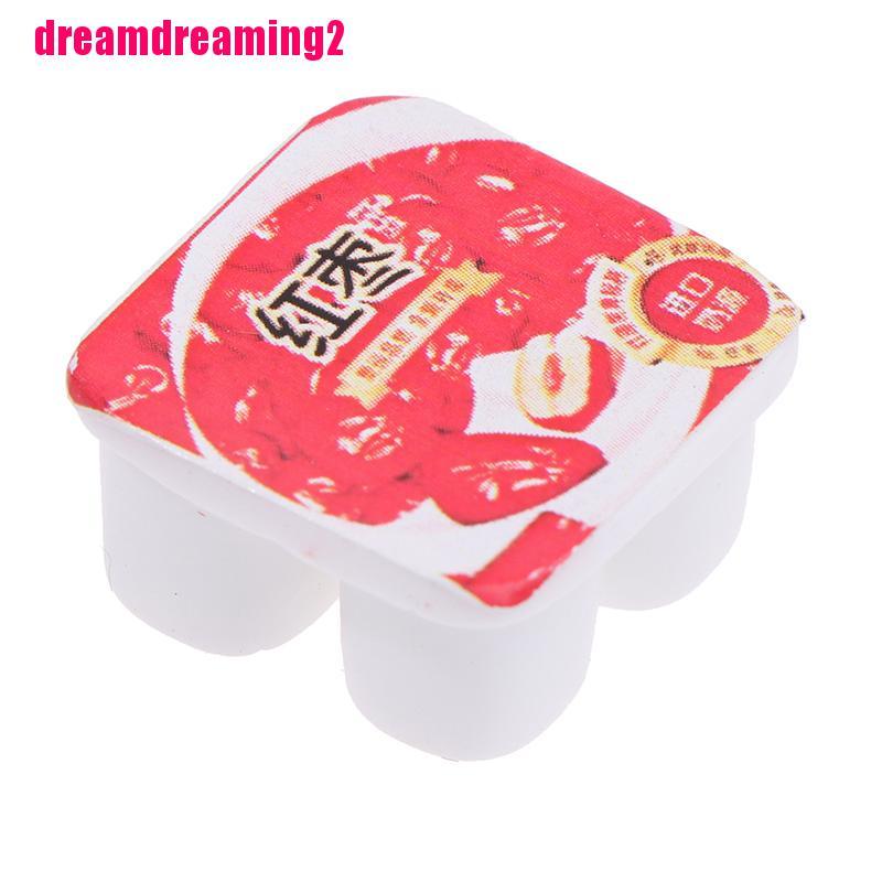 Bộ 10 Hộp Sữa Chua Đồ Chơi Mini Tỉ Lệ 1: 12