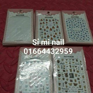 Hình dán móng trang trí làm nail 3d art