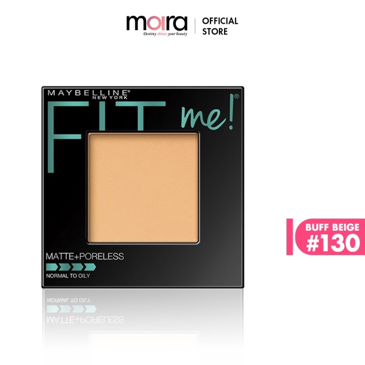 Phấn mịn lì tự nhiên Maybelline Fit Me Matte Poreless 9g #130 Buff Beige