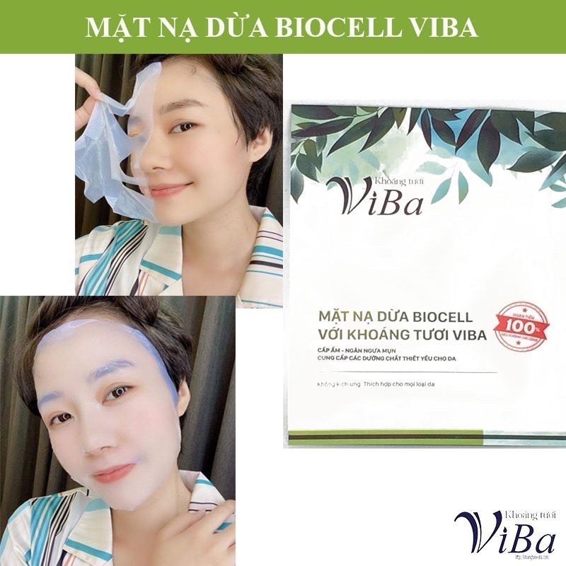 [HCM-GIA TOT] Mặt nạ dừa Biocell Viba. Mặt nạ ViBa. Mặt nạ dừa ViBa