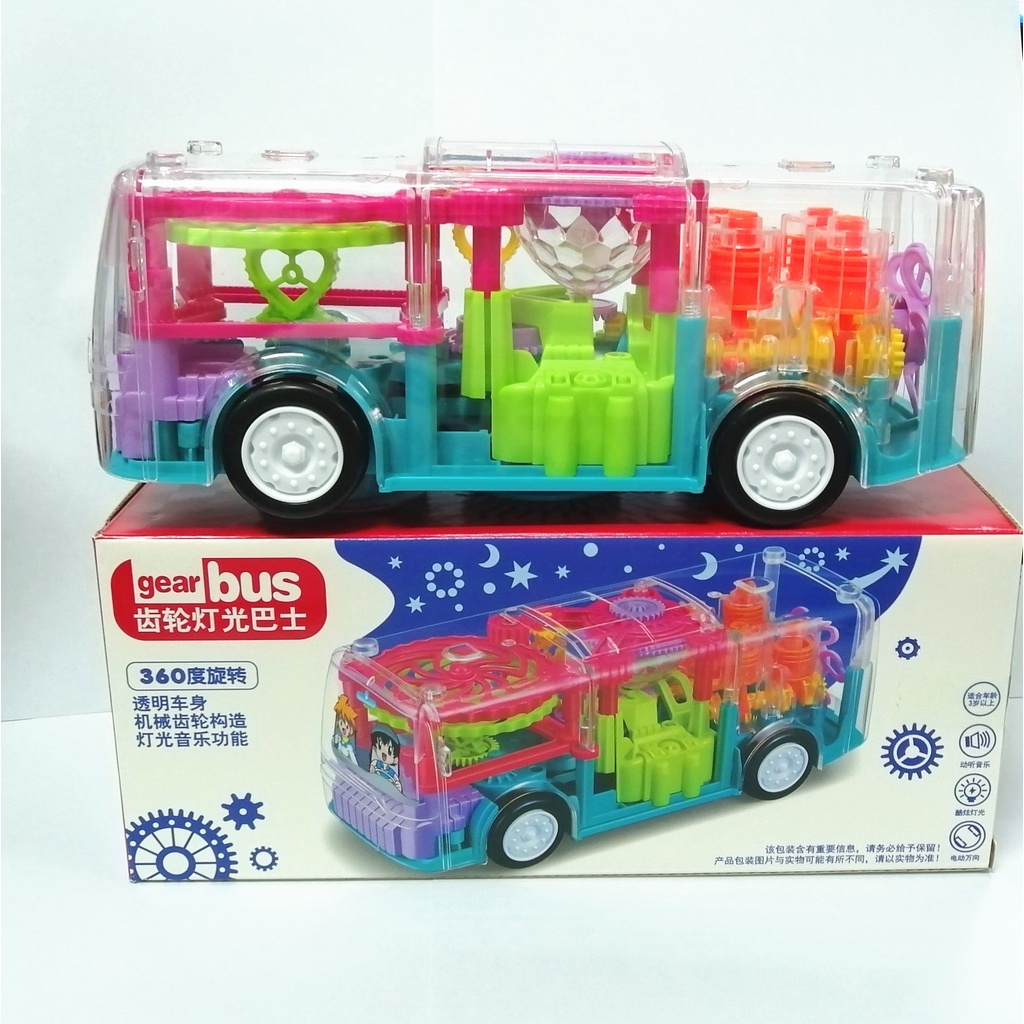Xe buýt đồ chơi mô hình cho bé phát sáng phát nhạc vui nhộn, xe bus mô hình giúp bé phát triển tư duy
