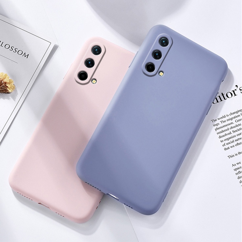 Ốp điện thoại silicon mềm màu trơn chống rơi bảo vệ toàn diện cho Oneplus Nord CE 5G