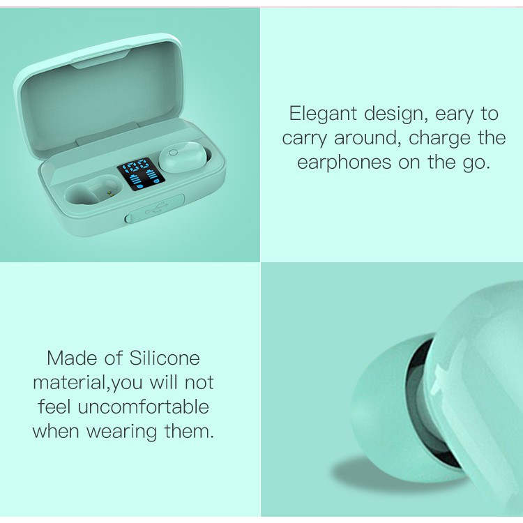 Tai nghe Bluetooth 5.0 True Wireless TWS M1 - Bản Quốc tế - Bass mạnh cực hay | BigBuy360 - bigbuy360.vn