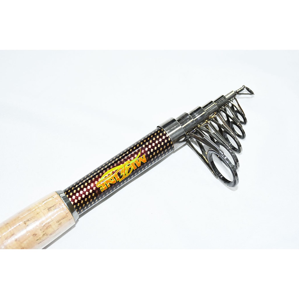 Cần Câu Cá Máy Xếp Carbon Gold  TELESPIN