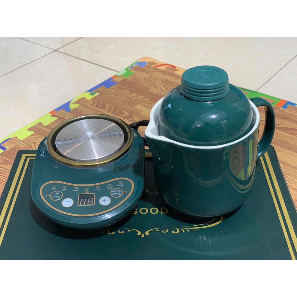 Cốc chưng yến, cốc hầm nấu và hâm nóng đa năng kèm hộp đựng tặng 1 đế nấu chữ tiếng việt bảo hành 12 tháng