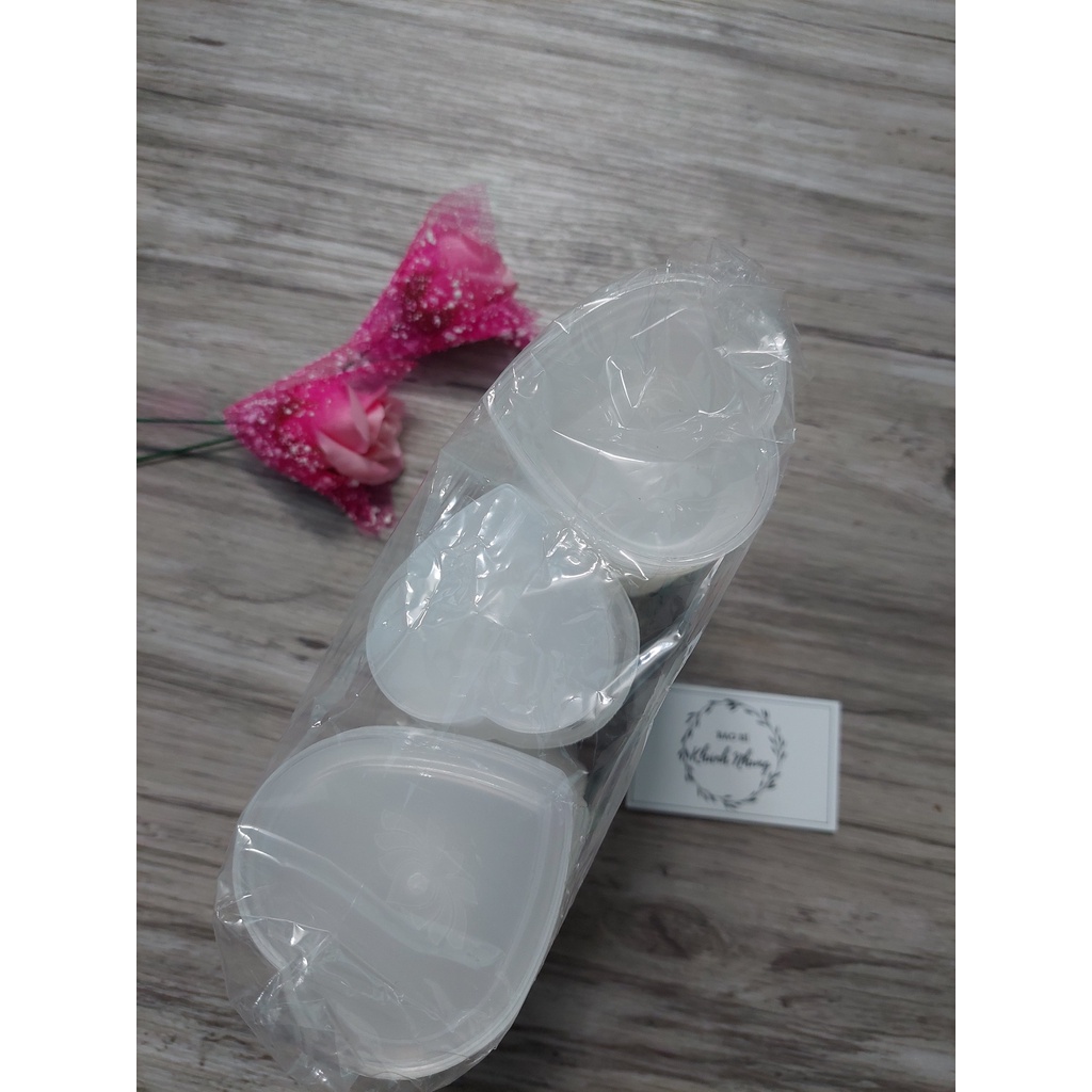 50 HỘP BÁNH PLAN HÌNH TIM - KÈM NẮP