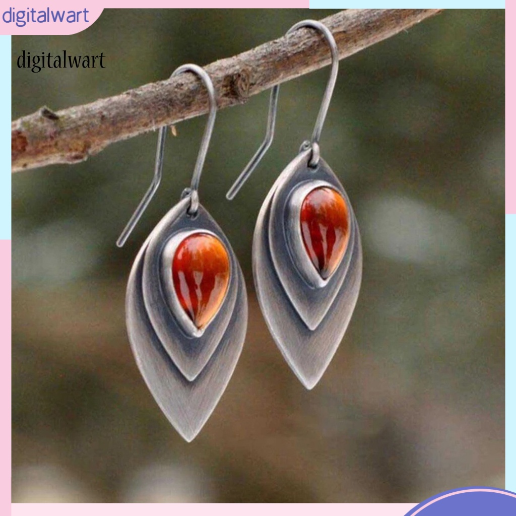 Kỹ Thuật Số| 1 Đôi Bông Tai Chống Gỉ Phong Cách Retro Dành Cho Nữ