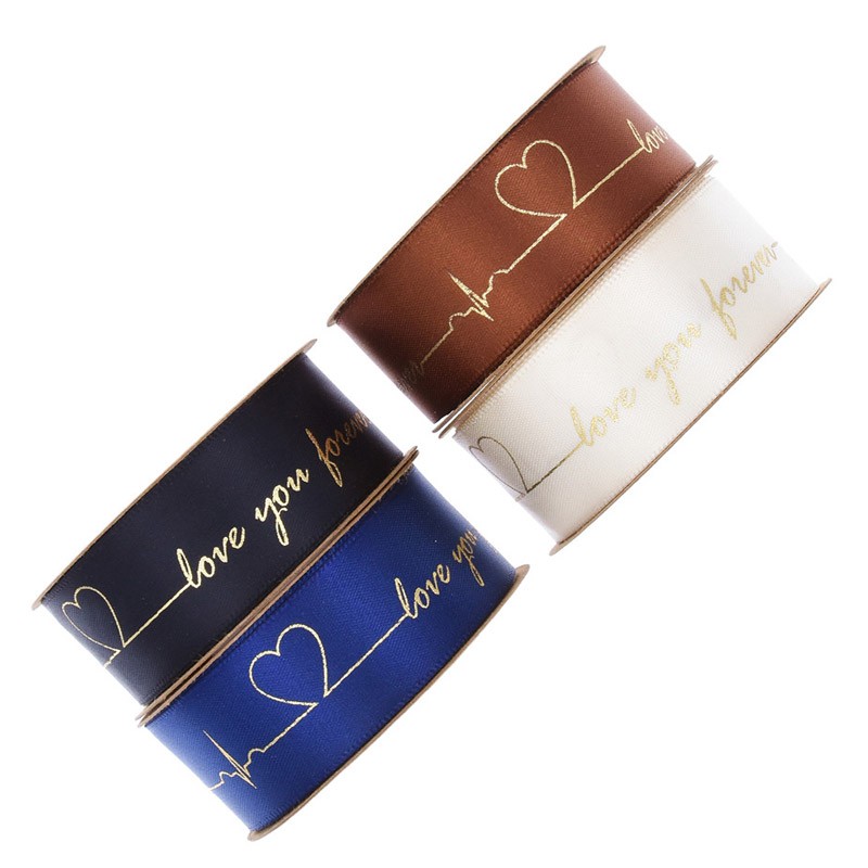 Cuộn dây ruy băng 10 yard kích thước 25mm 1 inch dùng trang trí bó hoa/lễ tình nhân