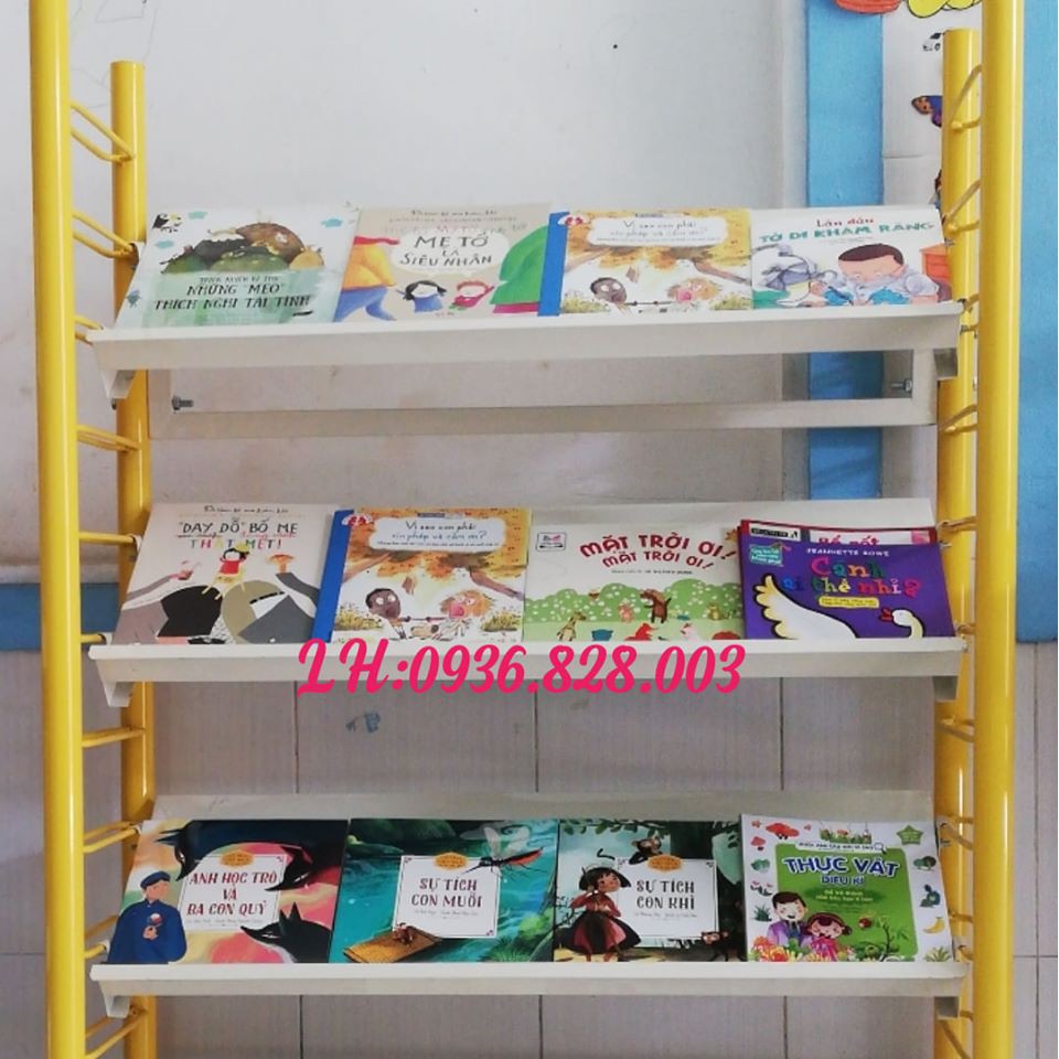 Kệ sách, kệ trưng bày sách,kệ thư viện,thư viện thân thiện,giá sách,kệ sắt, kệ sách 6 màu,giá sách,giá để sách